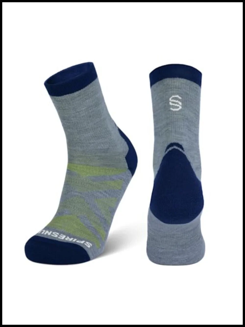 Merino Wool Hiking Crew Socks Anti Blister Moisture Wicking Arch Support